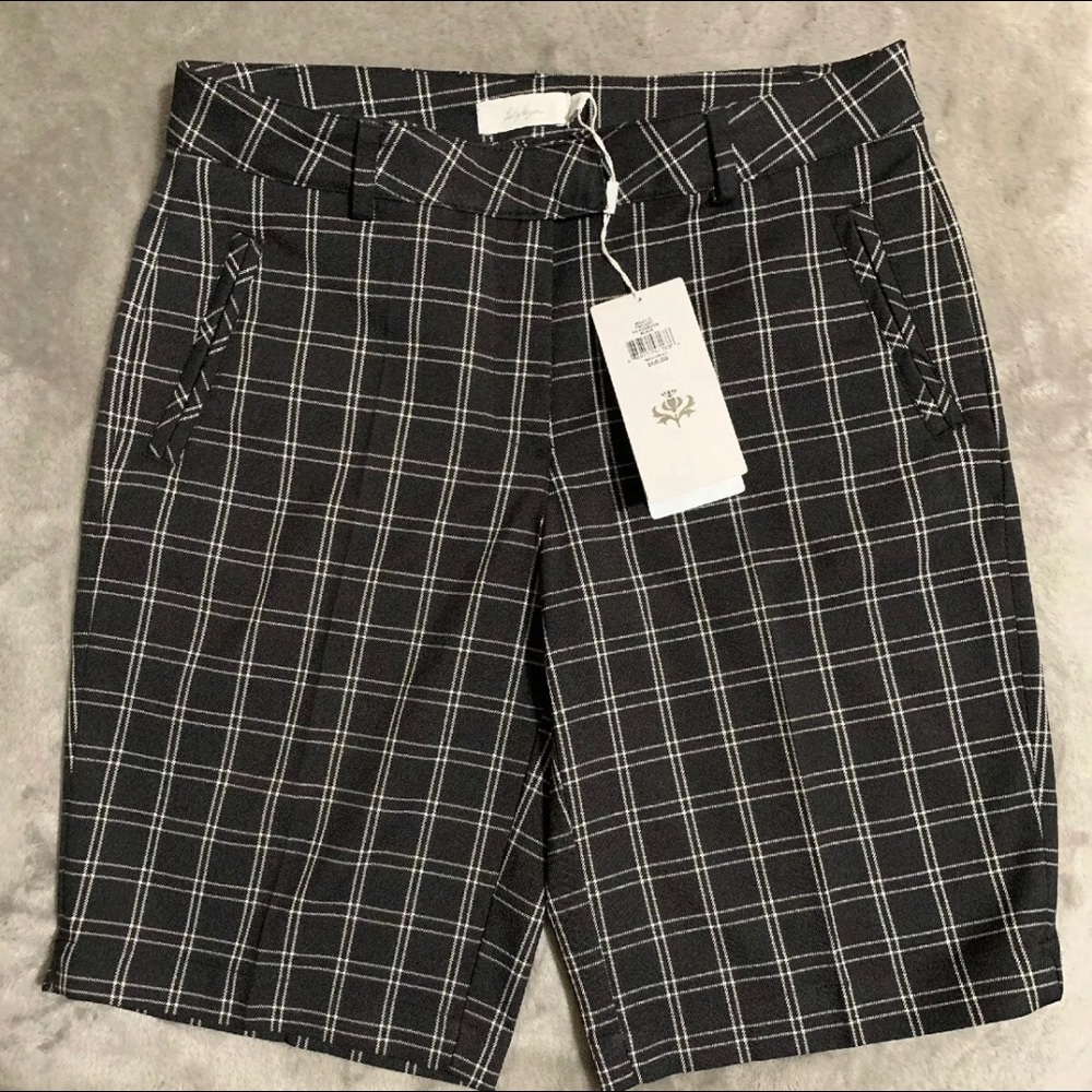 Lady Hagen Size 2 Bermuda Black/White Golf Shorts